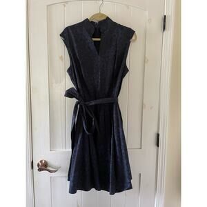 Brooks Brothers Women’s Cocktail party cotton navy Dress size 14